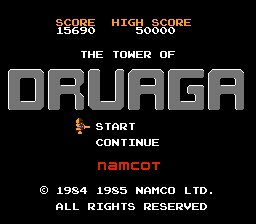 Tower of Druaga screenshot 2 for Famicom